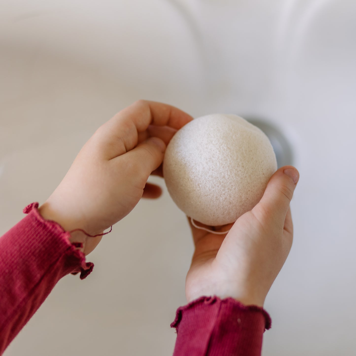 Konjac Gesichtspflegeschwamm, weiß