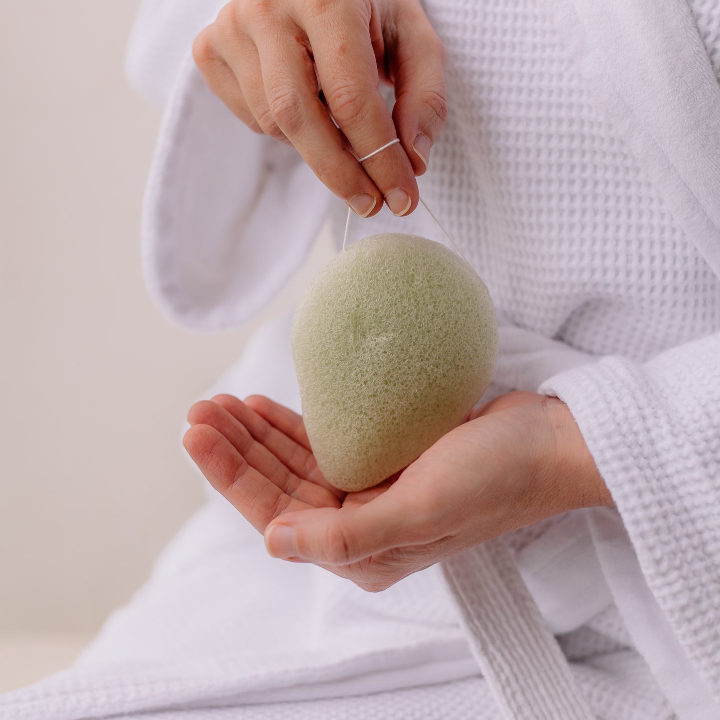 Konjac Gesichtspflegeschwamm, grün