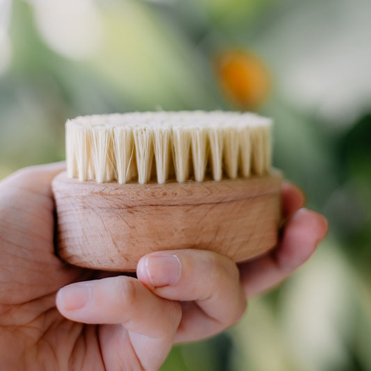 Handmassagebürste mit Kokos-Borsten