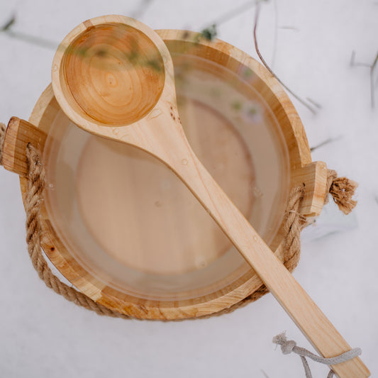Saunakelle aus Holz