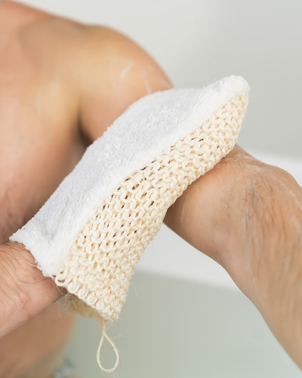 Sisal/Frottée-Handschuh