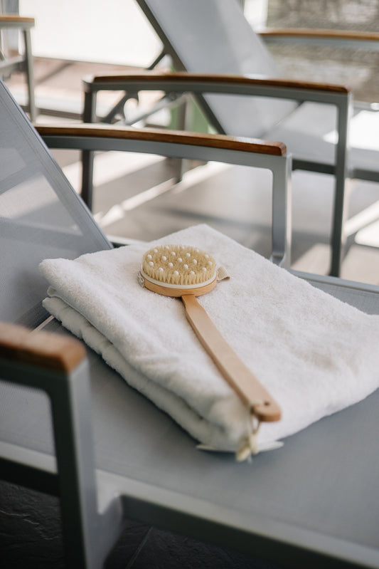 Massagebürste mit langem Stiel