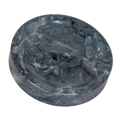 Seifenablage aus echtem schwarzen Marmor