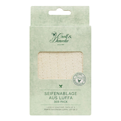 Seifenablage aus Luffa, 3er Pack